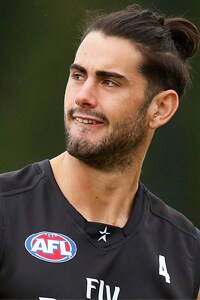 pies fledgling selection return three collingwood au vfl brodie disposals grundy kicked goals won win point two over